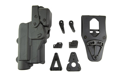 Rapid Force Duty Holster Level 3, GLOCK 19 w/ Large Light, Right Hand, Polymer, Black