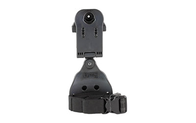 Rapid Force Holster Expansion, Swivel Drop Leg and Locking Belt Slide with Standard Strap, Black RFX-SD-BK-LBS-S-LK-C