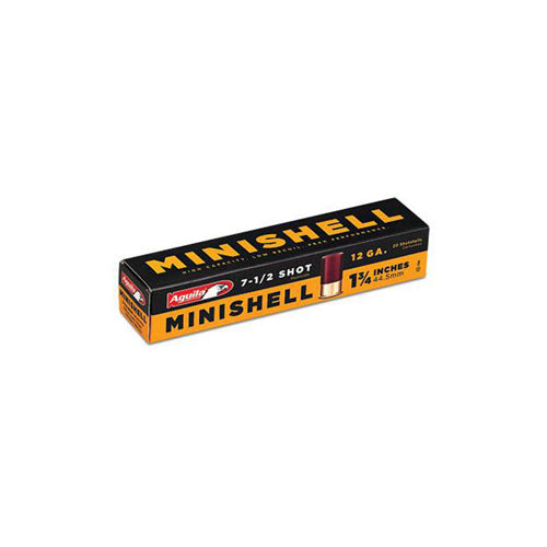 Aguila Minishell Shotgun Ammo 12 Gauge 1.75 in 5/8 oz #7.5