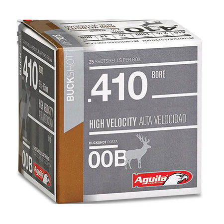 Aguila Sub-Gauge High Velocity 4 Pellets Shotgun Ammo .410 Bore 2.5 in 1/2 oz 00 Buck