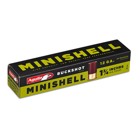 Aguila Minishell Shotgun Ammo 12 Gauge 1.75 in 5/8 oz #1 Buck / 4 Buck