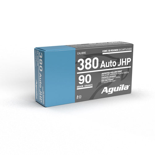 Aguila  .380 ACP/Auto 90 grain Jacketed Hollow Point ammunition