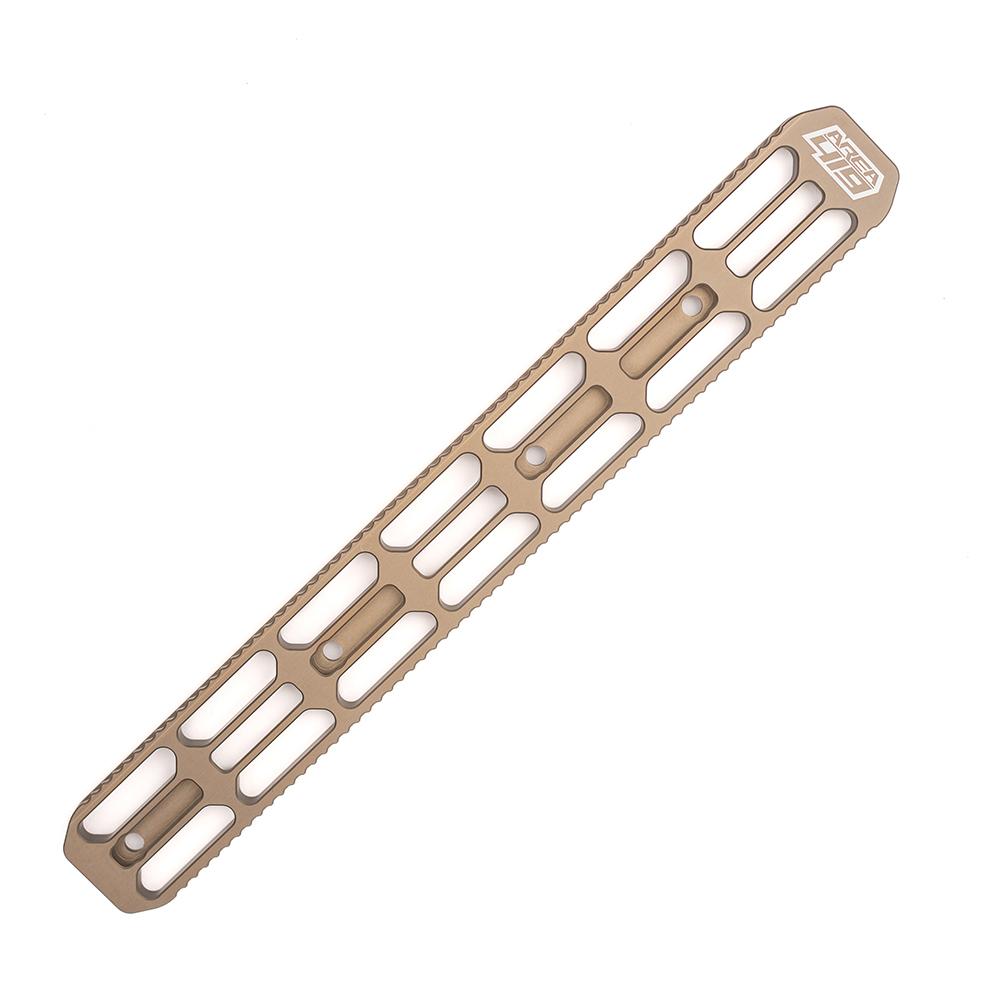 Area 419 ARCALOCK M-LOK 12'' Dovetail Rail, 6061-T6 Aluminum, Flat Dark Earth