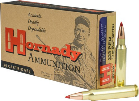 Hornady ELD Match Extremely Low Drag-Match 73 Grain .223 Remington 2790 fps