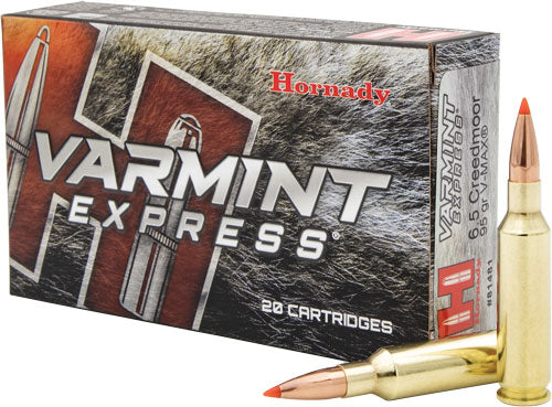 Hornady Varmint Express Hornady V-Max 95 Grain 6.5mm Creedmoor 3300 fps