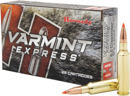 Hornady Varmint Express Hornady V-Max 95 Grain 6.5mm Creedmoor 3300 fps