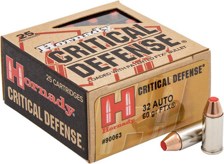 Hornady Critical Defense .32 ACP 60 grain Hornady Flex Tip eXpanding ammunition