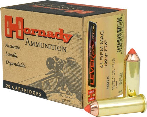 Hornady LEVERevolution Hornady Flex Tip eXpanding 190 Grain .41 Remington Mag 1620 fps