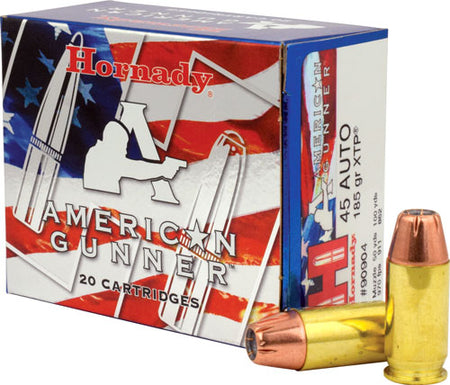 Hornady American Gunner Personal Defense Hornady XTP Hollow Point 185 Grain .45 ACP/Auto 970 fps