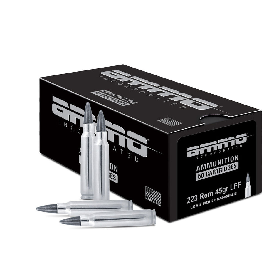 Ammo Inc Shield .223 Remington 45 grain Lead Free Frangible ammunition