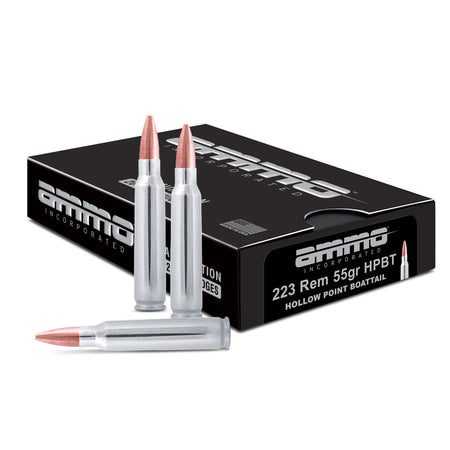 Ammo Inc Shield .223 Remington 55 grain Hollow Point Boat Tail ammunition