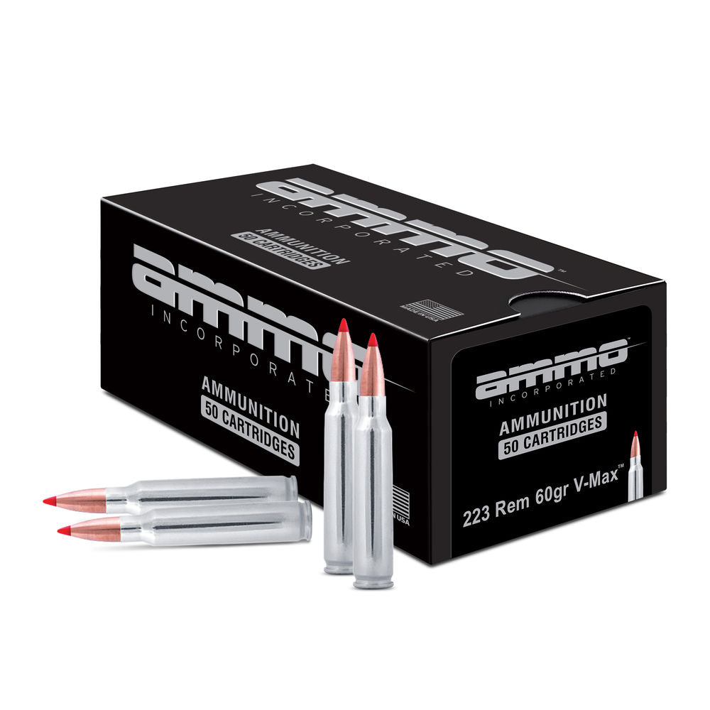 Ammo Inc Shield .223 Remington 60 grain V-Max ammunition