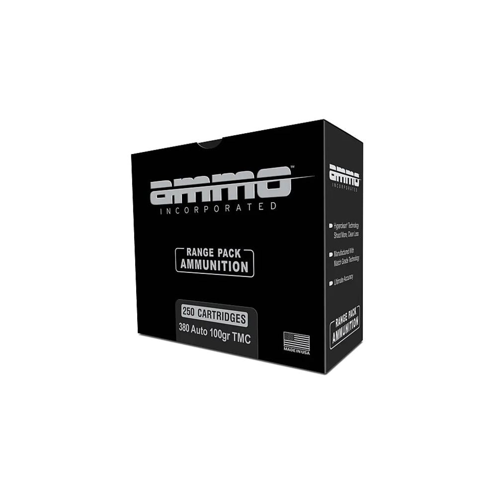 Ammo Inc Signature Range Pack .380 ACP/Auto 100 grain Total Metal Case ammunition