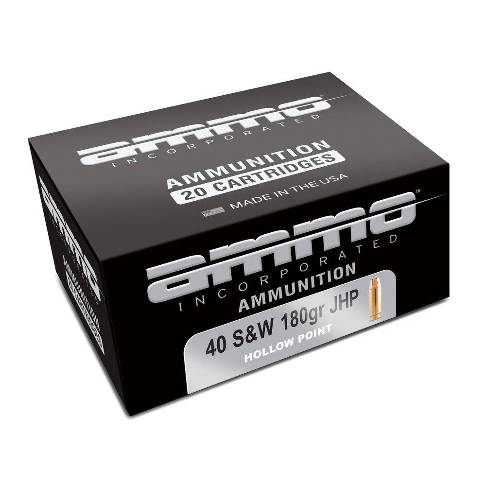 Ammo Inc Signature .40 S&W 180 grain Jacketed Hollow Point ammunition