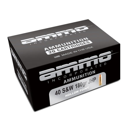 Ammo Inc Signature .40 S&W 180 grain Jacketed Hollow Point ammunition