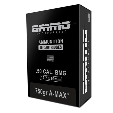 Ammo Inc Signature .50 BMG 750 grain A-Max ammunition