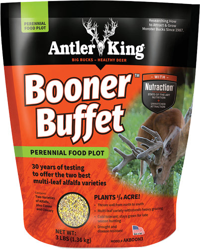 Antler King Booner Buffet Wildlife Seed Mix 3lb 1/4 Acre Bag