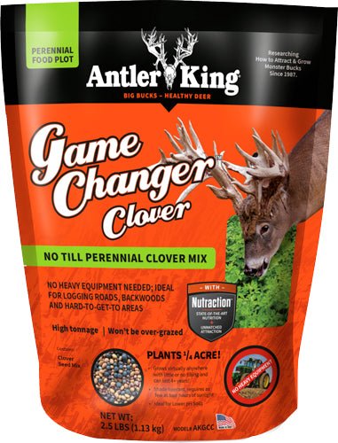 Antler King Game Changer Perennial Clover Seed 2.5lb 1/4 Acre