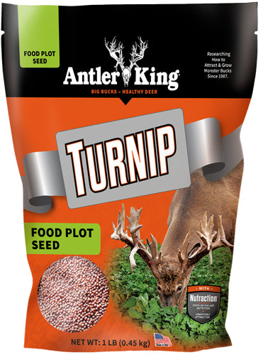 Antler King Turnips 1 Pound Annual Seed Bag - Food Plot for Deer