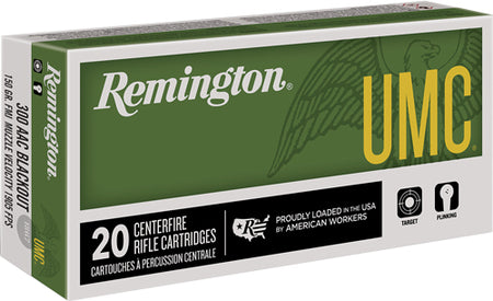 Remington UMC Full Metal Jacket 150 Grain .300 AAC Blackout 1905 fps