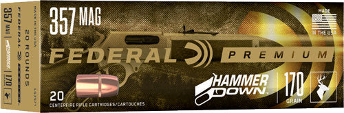 Federal Premium HammerDown .357 Magnum 170 grain Bonded Hollow Point ammunition