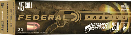 Federal Premium Hammer Down .45 Long Colt 250 grain Bonded Hollow Point ammunition