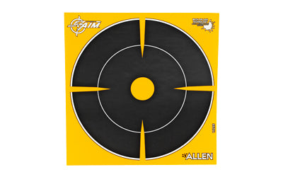 Allen EZ Aim Splash Reactive Paper Bullseye Targets, 6", 12 Pack, Adhesive Back 15255
