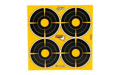 Allen EZ Aim Splash Reactive Adhesive Targets, 3", 12 Sheets, Yellow Impact 15326