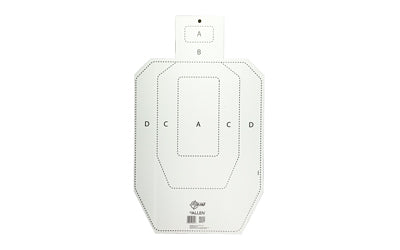 Allen EZ Aim Official IPSC Coroplast Shooting Target, 18"x30", White, 15575