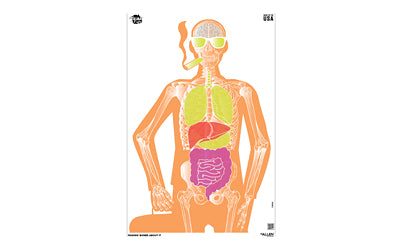 Allen EZ Aim Fun Series Bones Paper Targets, 3-Pack, 23"x35", Assorted Colors 15656
