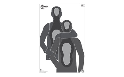 Allen EZ Aim 50-Sheet Hostage Situation Targets, 23"x35", Gray, Heavy Paper 15772