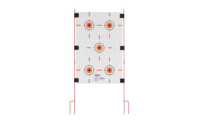 Allen Company Steel Stow-N-Go Target Stakes, 52" Tall, Orange, Quick Setup with 6 Alligator Clips