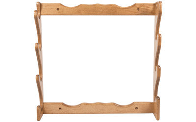 Allen Company Four Gun Solid Wood Wall-Mount Rack, Natural Finish, 24.5" x 24.5"