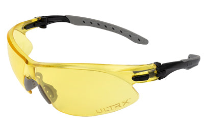 Allen Company ULTRX Keen Safety Glasses, Anti-Scratch Polycarbonate Lenses, Yellow and Black