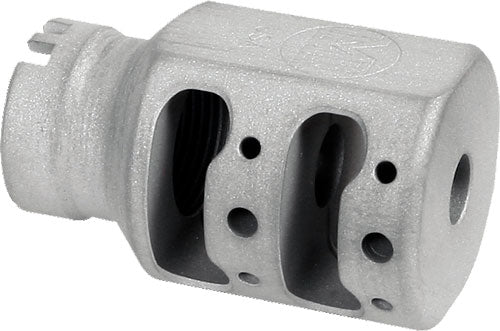 Midwest Industries Alpha Tank Muzzle Brake 9mm 1/2-28 Silver Matte