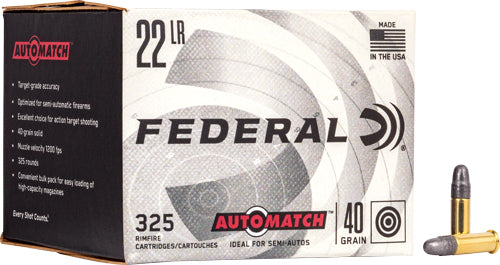 Federal Champion AutoMatch .22 Long Rifle 40 grain Lead Round Nose ammunition