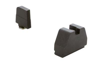 AmeriGlo GL-527 Optic-Ready Sight Set, All Glocks, Suppressor Height, Cowitness with 43X/48 MOS, Black Serrated Front and Rear