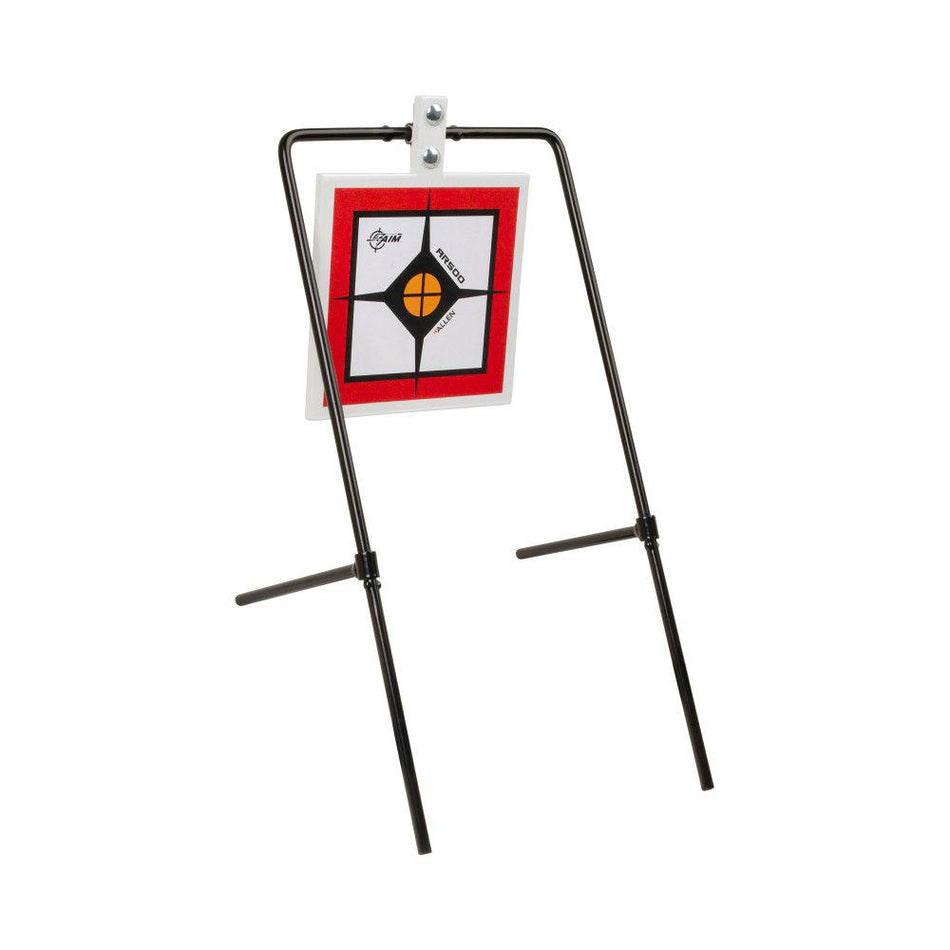 Allen EZ-Aim AR500 Steel Square Spinner Target & Stand 9.5" x 20"