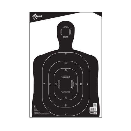 Allen EZ-Aim Zoned Black Silhouette Range Paper Targets 12"x18" 100/ct