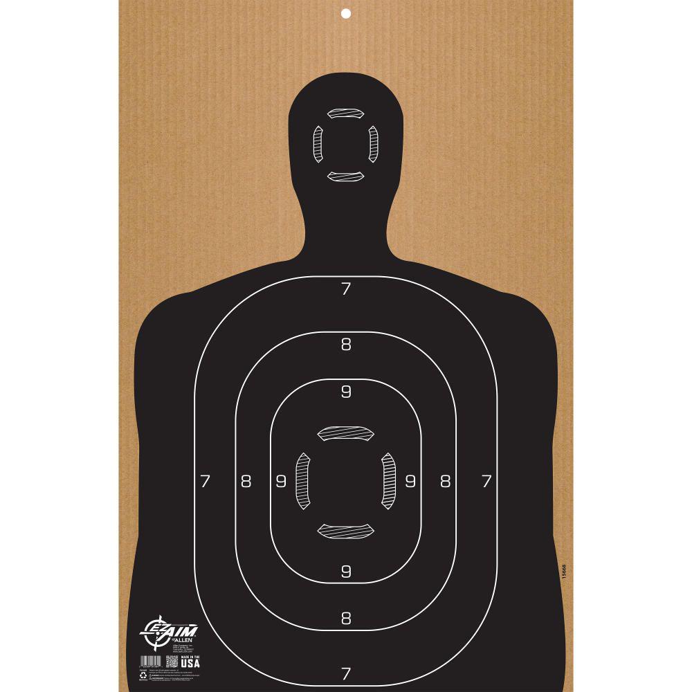 Allen EZ Aim 23"x35" Corrugated B27 Silhouette Shooting Target