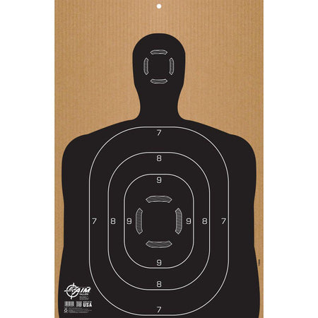 Allen EZ Aim 23"x35" Corrugated B27 Silhouette Shooting Target