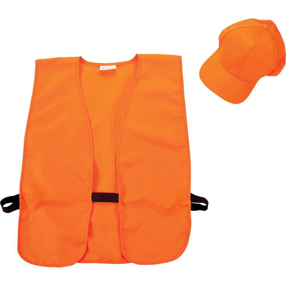 Allen Adult Blaze Orange Hunting Safety Vest and Hat Set