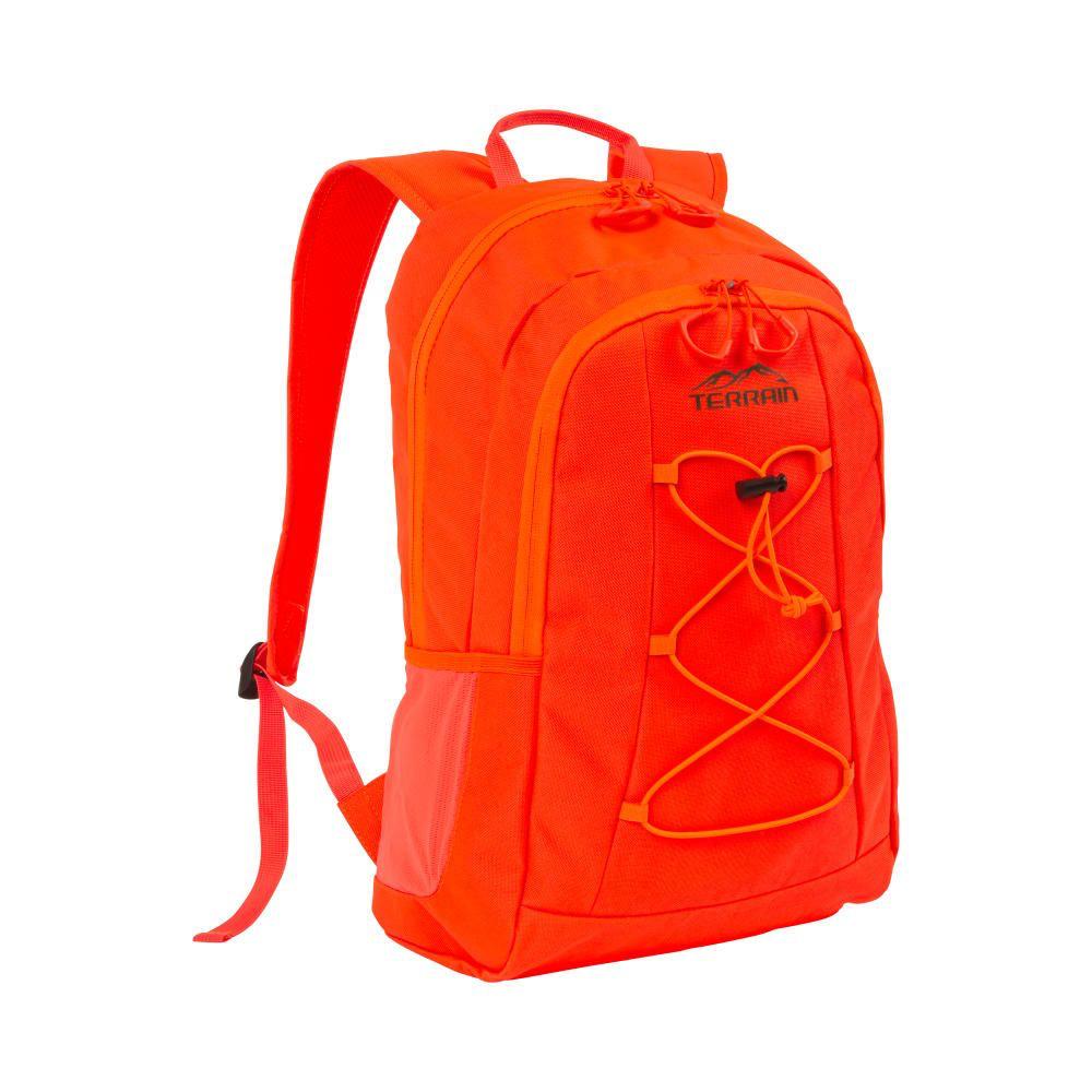 Allen Terrain Tundra Blaze Orange Camping Backpack with Front Elastic Cord