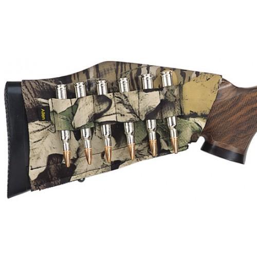 Allen Company Stretch Neoprene Buttstock Shell Holder Mossy Oak Rifle