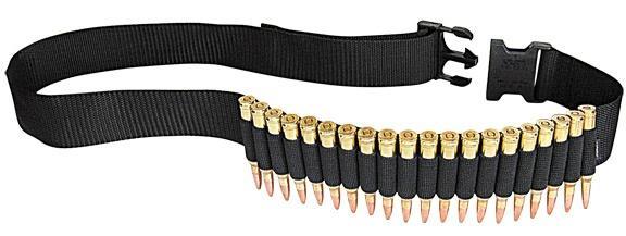 Allen Rifle Cartridge Ammo Belt 20 Rounds Black Waist Up to 52 Inches