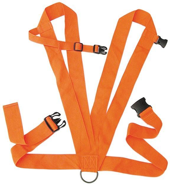 Allen 2-Strap Deer Drag Dual Harness with D-Ring, Orange