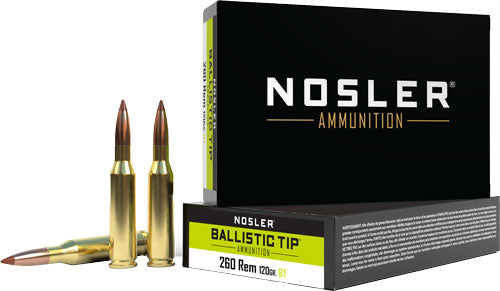 Nosler Ballistic Tip Spitzer Ballistic Tip 120 Grain .260 Remington 2850 fps