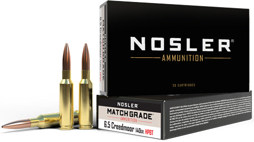 Nosler Match Custom Competition Hollow Point Boat Tail 140 Grain 6.5mm Creedmoor 2650 fps