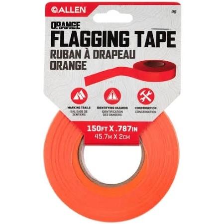 Allen Orange Surveying Flagging Tape Single Roll 150 Feet Long