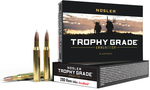 Nosler Trophy Grade Nosler AccuBond 140 Grain .280 Remington 3000 fps